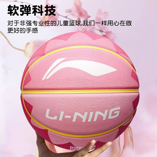 Li Ning Basketball No. 5 No. 7 Enfants Adultes Élèves et Adolescents des écoles Primaires et Secondaires Spécial Maternelle Intérieur et Extérieur Basket-Ball Antidérapant et Résistant à l'usure Violet Rose Volcan 685/687-5 Basket-Ball No. 5 (pour Enfants et Adolescents)