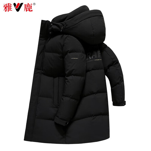 Yalu средней длины, пуховик, мужской зимний съемный капюшон, одежда для папы среднего и пожилого возраста, теплая мужская куртка на утином пуху, верх