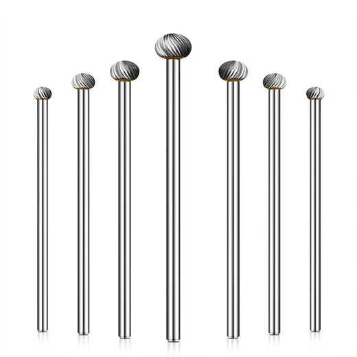 Extended rotary file metal engraving electric grinding head tungsten steel milling cutter grinding head D-type carbide rotary file D12*100mm