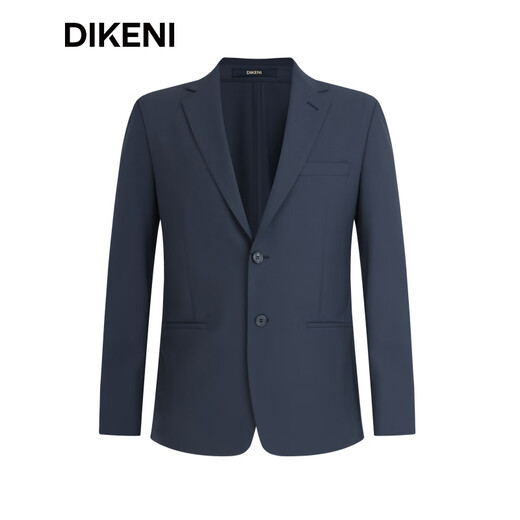 DIKENI hochwertiger Woll-Einzelanzug, neuer Frühling und Herbst, Business-Pendler, pflegeleichte Herren-Anzugjacke, Graublau, 175/96A