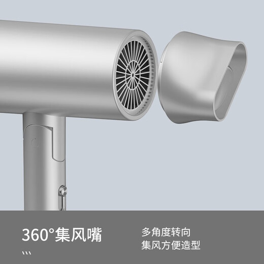 CONFU hair dryer household high-power quick-drying hair care hair dryer dormitory travel portable foldable 3C certified hair dryer holiday gift for boyfriend and girlfriend Xingyao Silver 1800W-negative ion hair care 3151
