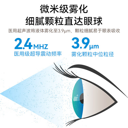 Zhiding Huiming Dryy Eye Atomizer Eye Steam Hot Compress Eye Protection Eye Protection Dry Eye Hydratant Instrument de machine à fumigation Spray [Grande Cavité Masque pour les yeux] Fense chaude - Convient pour éliminer le blocage des glands Meibomian