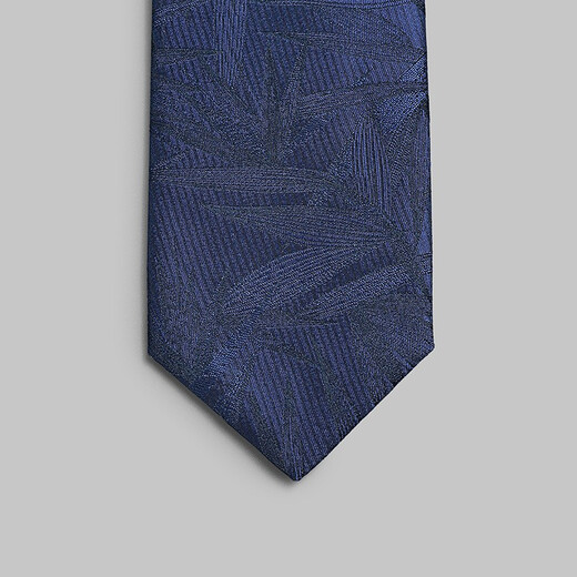 Jinlilai Men's Chinese Style Retro Bamboo Jacquard Blue Business Casual Tie Vêtements formels pour hommes 大类 -55P2