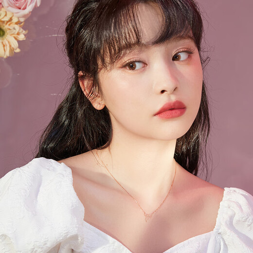 Saturday Fuhong 18K gold earrings for women with bows and colorful gold earrings birthday gift C0910362 pair