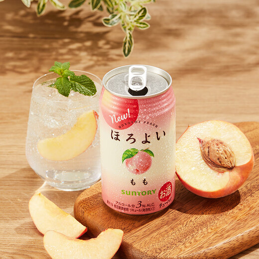 Horoyoi Suntory Fruit Wine White Peach Flavor 350 мл*6 банок Коктейль низкоклассные девушки подарили мне подарок
