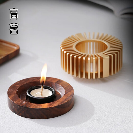 Gaoming candle warm tea stove candlestick warm tea base heating stove teapot tea warmer insulation stove roasted tea stove roasted tea set tea set streamer candle base + hammered pot 240ml