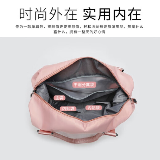 Bofen travel bag storage bag thickened luggage bag maternity bag sports men's and women's clothes portable folding 2037 blue