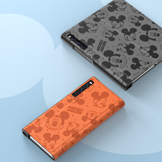 Reine Farbe für Huawei Matexs2 Mobiltelefon Fall Mate XS2-Kollektorversion Faltbildschirm Schutzhülle Full-Pack Anti-Fall-Magnetabsorbing Disney Cartoon Plain Leder geprägtes Flip Leder Hülle [Modern Grey]