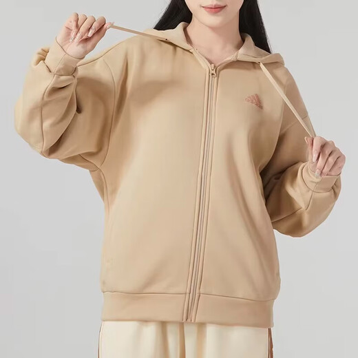 阿迪达斯 （adidas）女子新款WORD FZ HOODIE加绒运动休闲连帽夹克外套 IK9893 IK9893 L