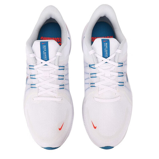 Nike Running Shoes 2025 Été Nouveau entraînement de fitness Mesh SHORTPTABLABLE ABSORBLABLE ABSOLIR LEIL SAUTURES DA1105-101 / Quest 4 / Blanc Blue 40.5