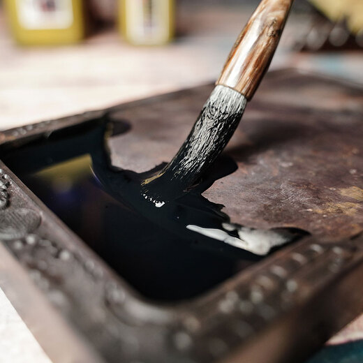 Yidege ink Yuntouyan ink Four treasures of the study French painting ink Creative ink can be framed 500g Popular products