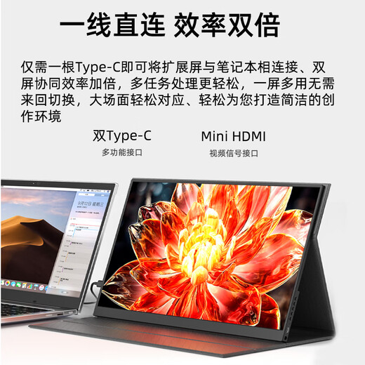 Pantalla portátil Eimio Pantalla IPS ultra clara de 2.5K Gama de colores DCI-P3 Computadora portátil con relación de pantalla ultra alta de 16 pulgadas Interruptor de pantalla secundaria/Pantalla extendida PS5 X16