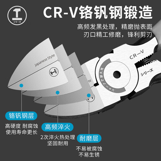 Greener (GREENER) water mouth pliers diagonal nose pliers 5-inch model cutting pliers household electrician wire cutter offset pliers diagonal nose pliers wire cutting pliers