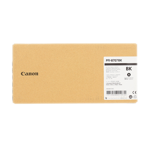 Canon Grand Format Imprimante IPF831 / 841/851 PROPACTER CARTRIDE À L'ENK ORIGINAL 700ML PFI-8707 MBK EMPOR