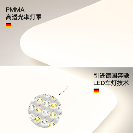 Chu Impression Full Spectrum Eye Protection Living Room Main Light 2024 New Ceiling Light LED Super Bright Modern Simple Cream Style Lamp Factory DP983-450 Round Three-Color LED (White)-Puri R98