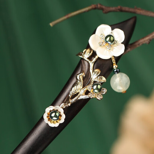 Kamalun (KAMALUN) Ebony Wood Hairpin Ancient Style Step Wooden Hairpin Hanfu Hairpin Artifact Hairpin Headgear for Girlfriend’s Birthday Gift Lin Zhongyu Hairpin + Brand Gift Box