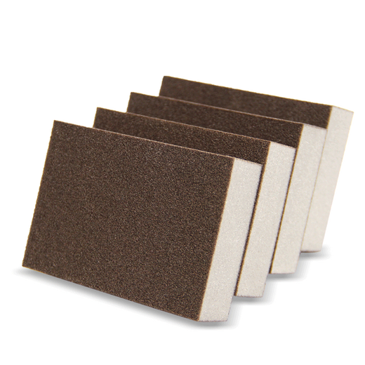 Enward Emery Sponge Magic Rubber Kitchen Cleaning and Rust Remover Pan Nano Emery Sponge Wipe 4 pieces of brown high-density 10x7x2.5cm emery