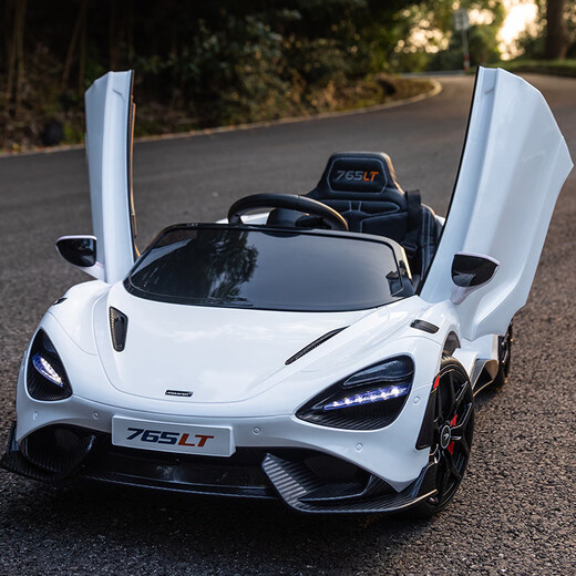 Join hands with McLaren Children's electric car four-wheeled baby car to sit for men, women and children remote control toy sports car children's car painted wine red full function + large lithium battery battery battery battery for 5 hours
