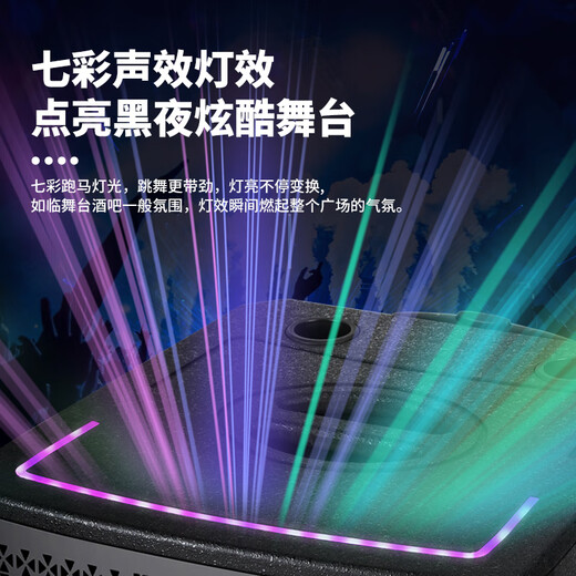 Newman K33 12-inch Square Dance Outdoor Bluetooth Trolley Speaker High Power Portable Electric Acoustic Guitar Folk Instrument Speaker Performance K Song Subwoofer Street Stall Speaker Dual Microphone