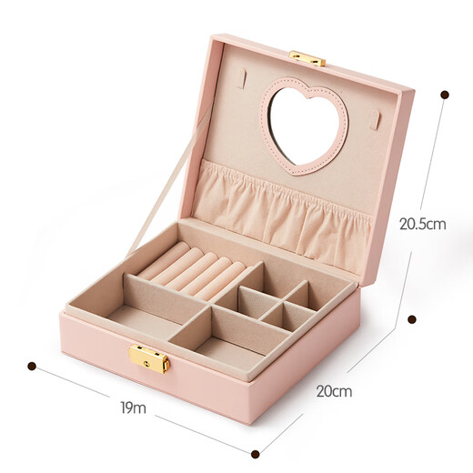 Dimanqi Kinderschmuck Geschenkbox Set für Mädchen Geburtstag Geschenk Prinzessin Schmuck Haarzubehör Aufbewahrungsbox Erdbeerstil 156 Stück Set Set