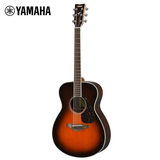 雅马哈（YAMAHA）FG830/FG850/FS830/FS850吉他初学者民谣单板学生木吉他电箱琴 FS830TBS 原声款 烟棕色40英寸