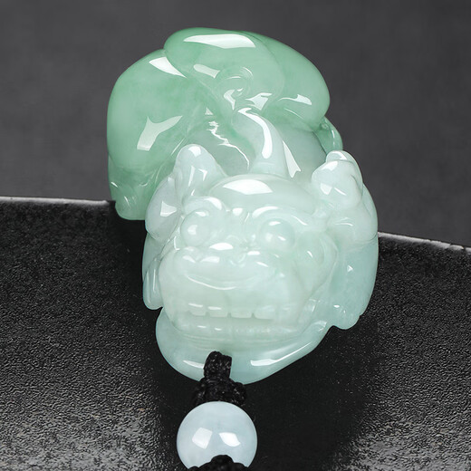 7000-Year-Old Jadeite Pixiu Pendant, Type A, Men’s and Women’s Jade Pendant, Comes with Identification Certificate