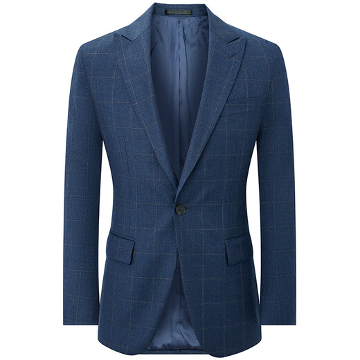 Announcement Bird Suit (Top) Business Plaid Wool Suit Men's KEBB243031S Blue 52B