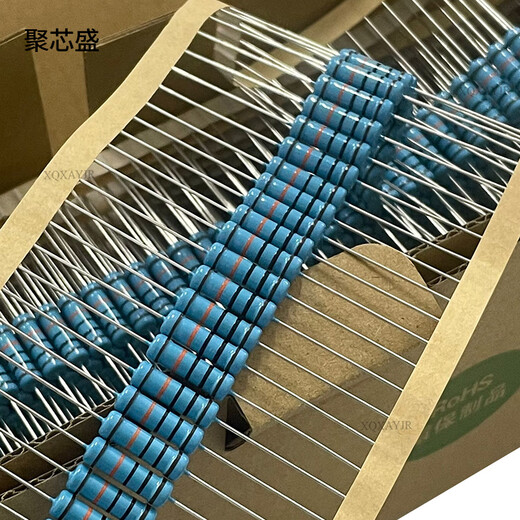 2W metal film resistor color ring 1% 1K 2K 4.7K 10K 5.1K100K 10 ohm 1M 100 ohm 2W 1% 25K (kilo ohm) 20 pcs