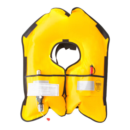 Sea fishing fishing automatic inflatable life jacket portable boat fishing large buoyancy adult adult CCS red manual model one size