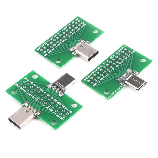 DZYJTYPE-C male and female test board double-sided front and back pin header 24P male to female USB3.1 data cable adapter TYPE-C test board male to female