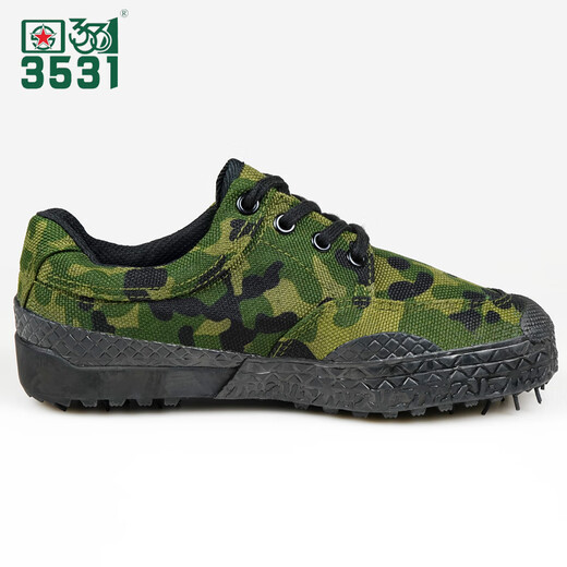 
3531 camouflage shoes Liberation shoes Men's labor protection shoes Construction site shoes Migrant workers' non-slip wear-resistant work canvas training shoes rubber shoes Low-top jungle camouflage size 46