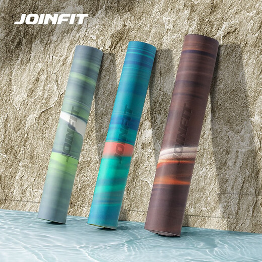 JOINFIT橡胶瑜伽垫 家用瑜伽舞蹈健身防滑体式垫运动垫子 天青色