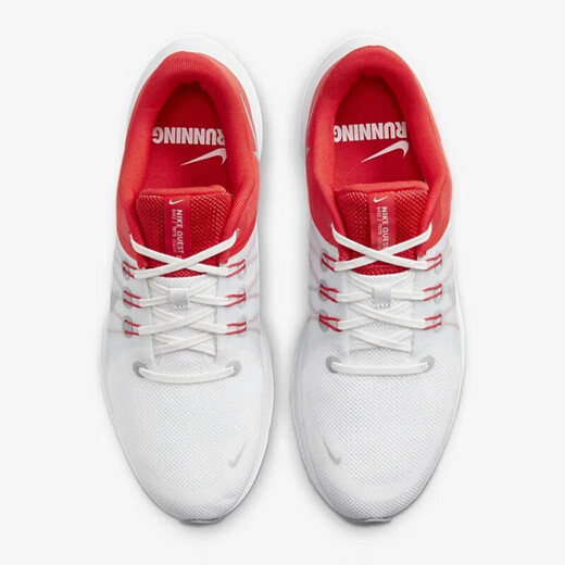 Nike (nike) повседневная обувь мужская обувь Summer Quest4 Steshable Sneakers Модные легкие износостойкие кроссовки DA1105-100 Белый волк серый красный 43