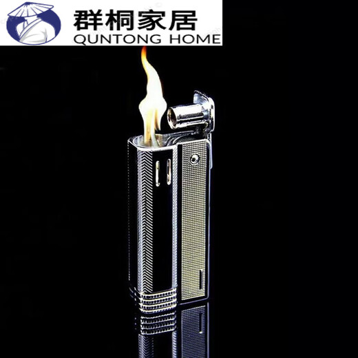 Zanja de calidad más importante japonesa zanja más ligera retro keroseno más ligero a prueba de viento Vintage Rueda clásica 838 Keroseno plateado + flint asbestos núcleo