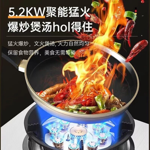 Yantai [livraison de porte] poêle à gaz double poêle à gaz poêle domestique poêle à gaz naturel intégré le poêle à gaz incorporé