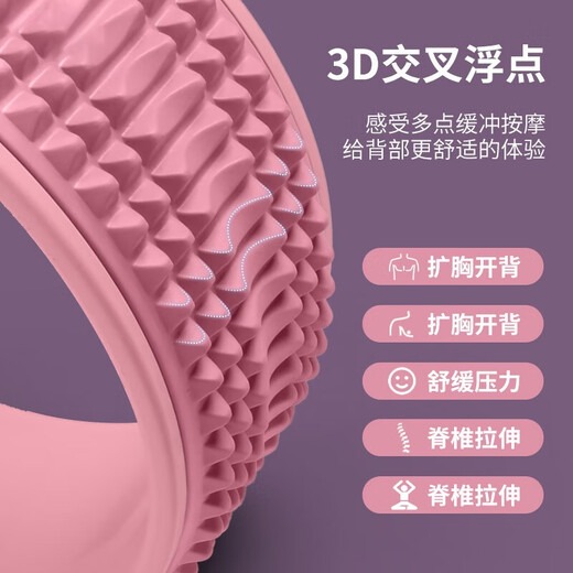 Tusi Yoga Wheel Beginner Backbend Yoga Circle Dharma Wheel Yoga Assisted Open Back Fitness Pilates Circle Pink