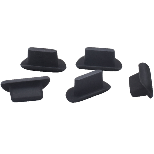 Weizhikong Apple mobile phone charging interface dust-proof plug, suitable for iPhone14, 13, 12, 11 earphone hole silicone plug, 5 transparent + 5 black