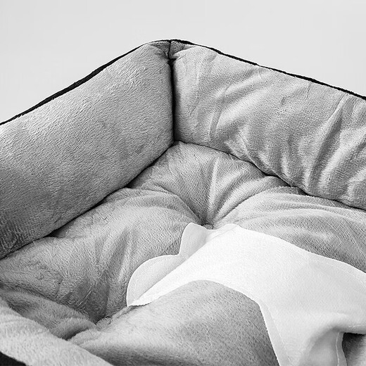Long Xiao Pet Doghouse Cat Doghouse Pet Bed Comfortable and Breathable Four Seasons Universal Teddy Large Dog Small Dog Medium Dog Mat Gray Small 60*45*15 Recommended 15 Jin [Jin equals 0.5 kg]