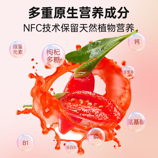 Jin Enji Wolfberry Raw Zellstoff 100% Ningxia Bright Red Wolfberry Juice 720 ml (30 ml*24 Beutel) Geschenkbox für ältere Rohpulpe