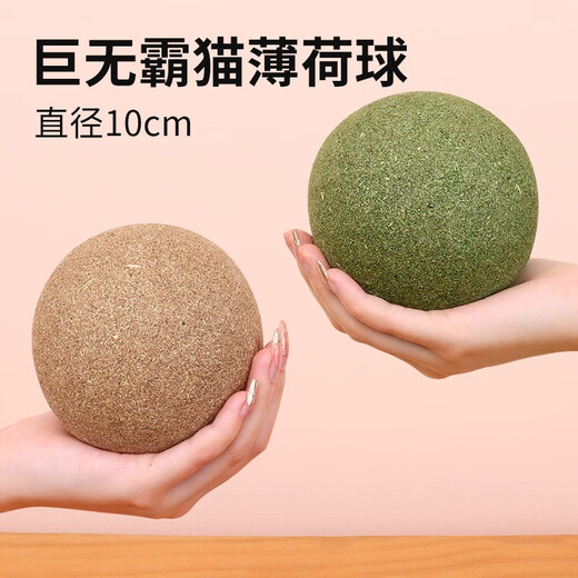 Qi Oh Cat Toy Super Large Cat Mint Ball Self-Happiness and Boredom Relief Artifact Cat Kitten Funny Stick Pet Cat Supplies Teeth Grinding 10CM Cat Mint Ball