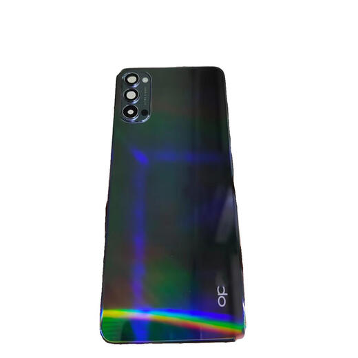 OPPO is suitable for Reno4Pro original disassembled back cover battery cover outer rear shell screen glass original second-hand mobile phone case Reno4 back cover Dream Black 98 new disassembled original