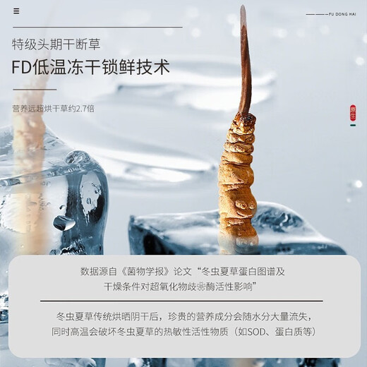 福东海冬虫夏草4克礼盒 精选东虫草无断草高品质整草干度足滋补送礼长辈 冬虫夏草【特级】4-5条/g