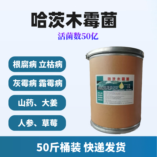 2 billion Trichoderma harzianum microbial fertilizer for ginseng to prevent root rot, gray mold, powdery mildew, dead seedlings and rotten roots 5 billion content 50Jin Jin equals 0.5kg barreled