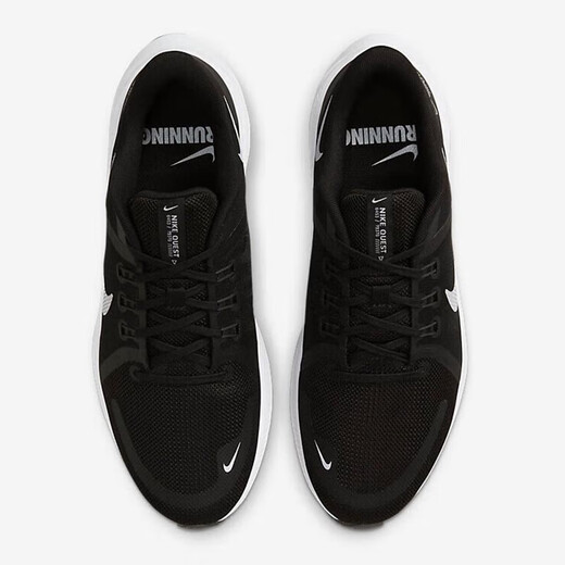 Nike (Nike) Herrenschuhe Frühling Neue Sportschuhe Quest Low Top Leichtes Mesh atmungsaktives lässige Schuhe Schock-kissen-resistente Laufschuhe DA1105-006/Quest 4/Black 44