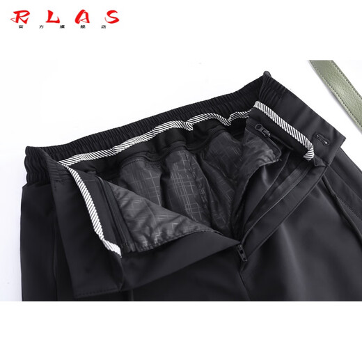 RLAS Minus 40 Degrees 2025 New Down Pants Women's Winter Outerwear Detachable Mom Style Middle-aged Straight Goose Down Pants Black Normal Women's Style Detachable M 100~110 Jin Jin equals 0.5 kg Fill power 850+