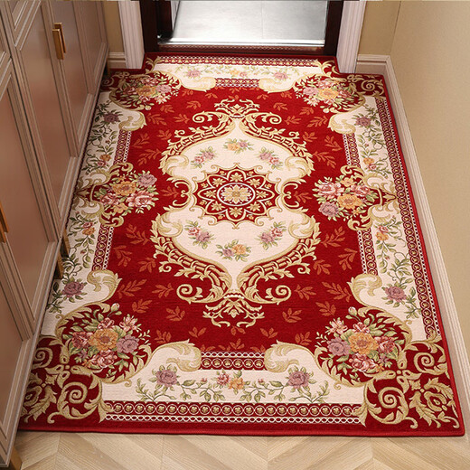 Gudie entrance door floor mat, entrance door mat, entrance door mat, cuttable red door mat, customized for living room and home 027-burgundy 200*250cm large size/visual stick