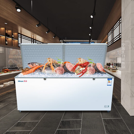 Hairong Kühlschrank 761 Liter/1028 Liter kommerzielle Gefrierschrank Horizontaler Gefrierschrank Haushalt Kühlschrank Schnellgefrorenes Meeresfrüchte-Eis-Eisschrank gekühltes frisches Biergetränk Single warmes Einzimmerkühlschrank BD/BC-1028