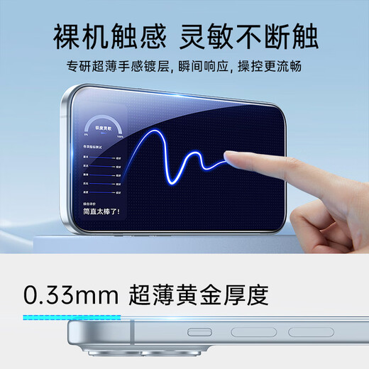 亿色【2片】适用iphone 15钢化膜iPhone15手机钢化膜高清防摔抗指纹全包贴膜全屏覆盖手机前保护膜