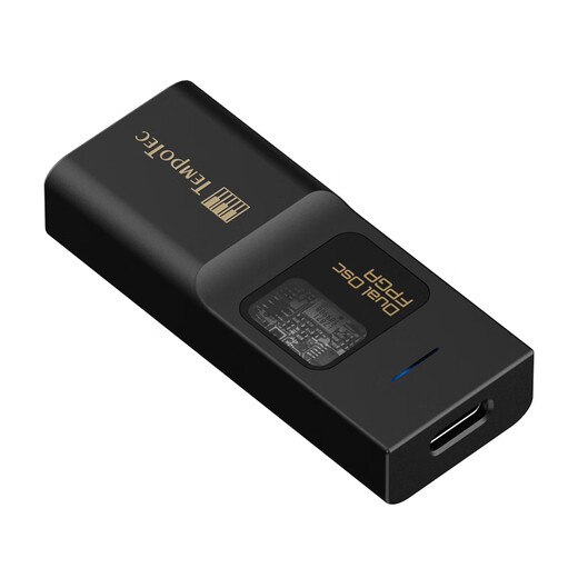 TempoTec Sonata BHD Pro dual-core portable decoder amp small tail 4.4mm+3.5mm/usb sound card DSD512/MQA Type-C adjustable volume black