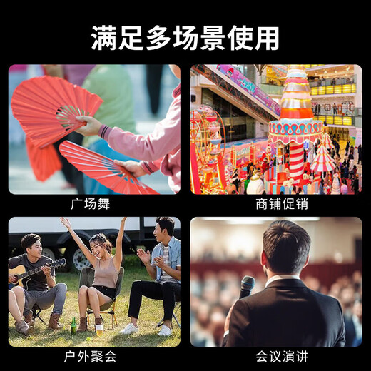 Edifier (EDIFIER) PP208 8-inch high-power subwoofer square dance speaker Bluetooth trolley speaker outdoor karaoke stage conference teaching home